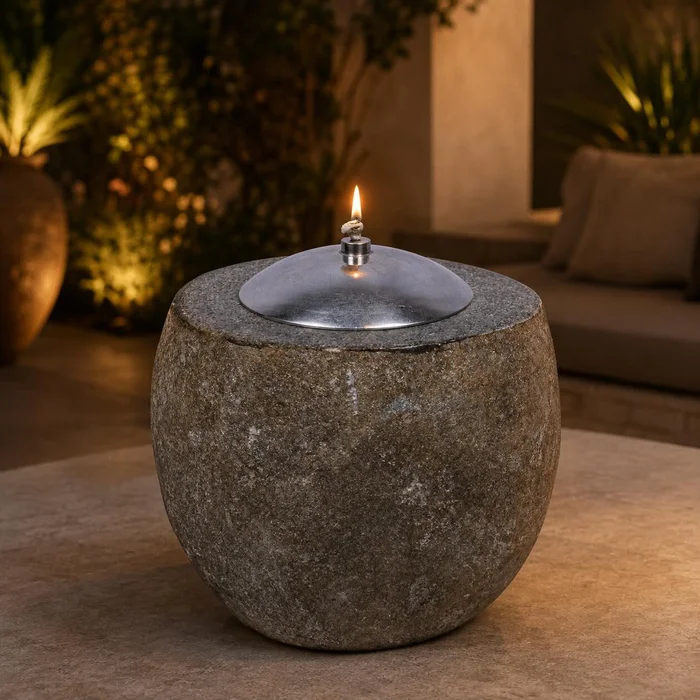 Mechero Piedra Natural en Gris - Decoración, Uruguay | Camino a Casa