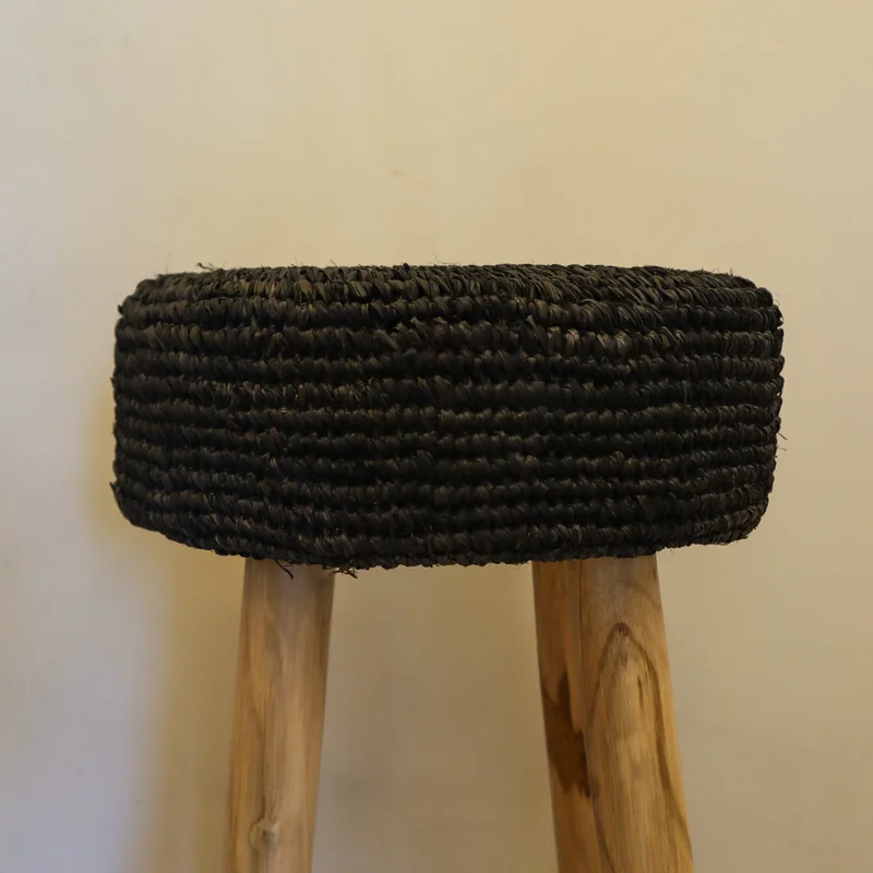 Taburete de Teca y Sisal Kayu | Casakos en Multicolor - Butacas, banquetas y puffs, Uruguay | Casakos, vista 6