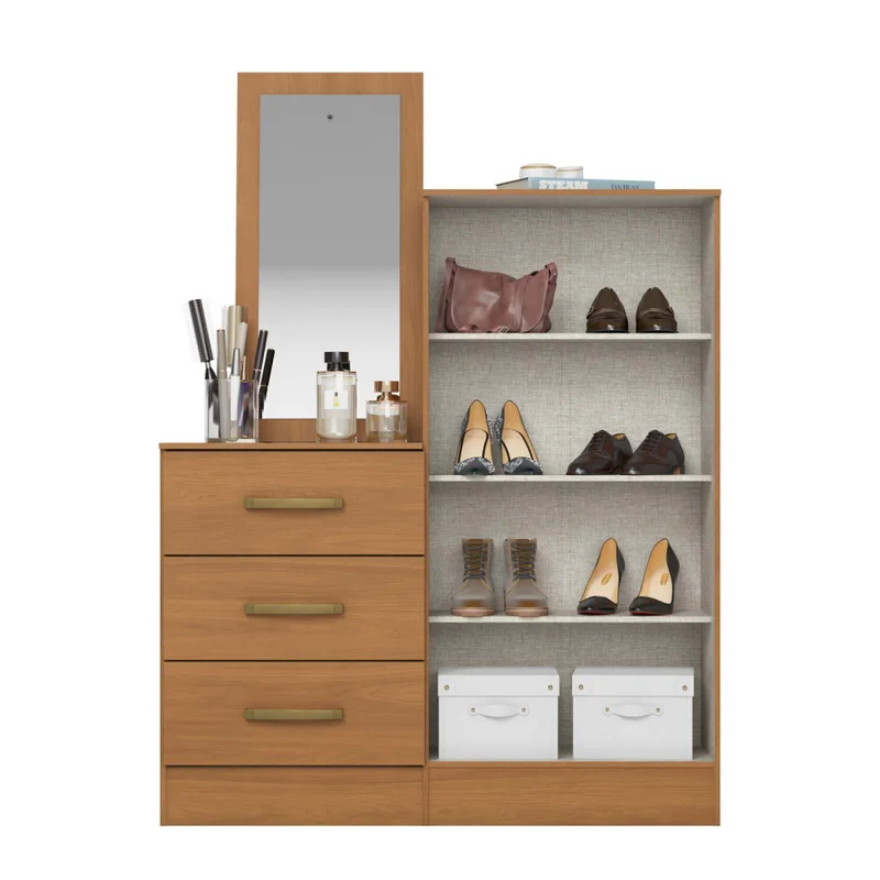 Comoda Cajonera Mdp Marron B700 en Blanco - Cómodas, Uruguay | Divino, vista 3