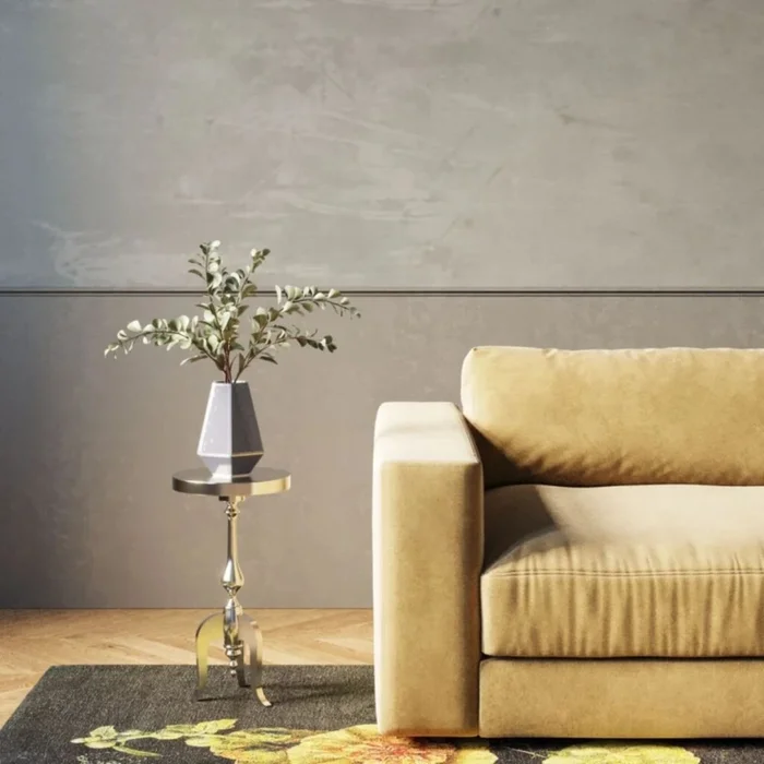 MESA AUXILIAR BAROCCO Plateado CIRCULAR en Plateado - Mesas de comedor, Uruguay | Viasono