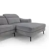 Rinconera Luke - Tela Microfibra - Chaise Derecho - 6686-7 Gris en Beige - Sillones y sofás, Uruguay | NYR, vista 5 de 8