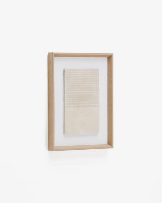 Cuadro Sormina - con rayas superiores marrón 30 x 40 cm en Beige - Decoración de pared, Uruguay | Kavehome