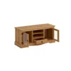 Rack 2 Puertas Vidrio Línea Monterrey - Natural en Madera natural - Muebles para TV, Uruguay | Ecowood, vista 3 de 3