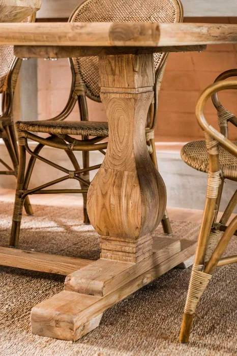 MESA COMEDOR DE OLMO ISABEL - 2.00 X 1.00 MTS en Madera natural - Mesas de comedor, Uruguay | La Iberica, vista 22