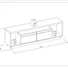 Rack tv Sala Cronos 180cm con tira Led MDF/MDP - Muebles para TV, Uruguay | Balton, vista 12 de 13
