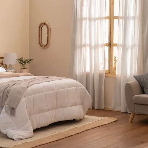 Set de Cortinas de Ambiente Vainilla en Off-white - Textiles, Uruguay | Arredo