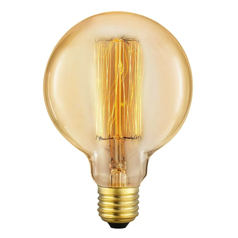 BOMBITA MULTIFILAMENTO VINTAGE GLOBO - 40 W en Amarillo - Lámparas de mesa, Uruguay | La Iberica