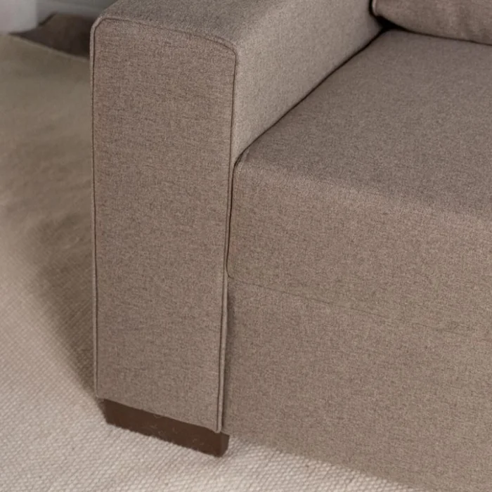 Sofá Segovia 3 cuerpos - Gris en Gris - Sillones y sofás, Uruguay | Fábrica Italiana, vista 4
