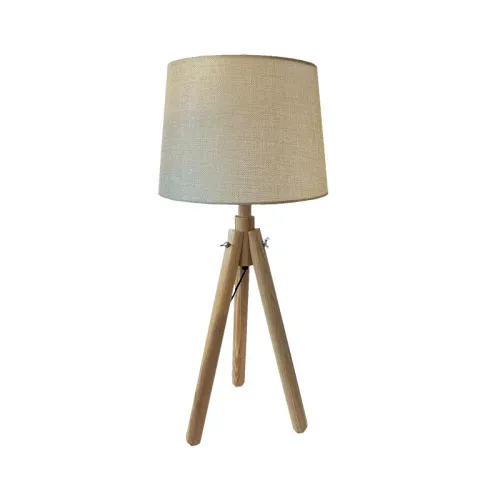 Lámpara de Mesa Andorra Beige en Blanco - Lámparas de mesa, Uruguay | Serlux