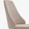 Silla Rosie de chenilla y patas de madera maciza de fresno con acabado natural - marrón en Marrón, Natural - Sillas, Uruguay | Kavehome, vista 5 de 10