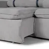 Sofá Cama Sense - Tela Microfibra - Berlin 05 (Ceniza) en Gris - Sillones y sofás, Uruguay | NYR, vista 6 de 8