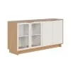 Aparador Buffet Living 4 Puertas Tiradores Metálicos Dorados en FREIJO OFF WHITE - Aparadores y recibidores, Uruguay | Soy Hogar, vista 4 de 10
