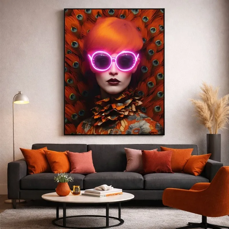 CUADRO LED FANCY RED LADY ROJO  en Rojo - Decoración, Uruguay | Viasono