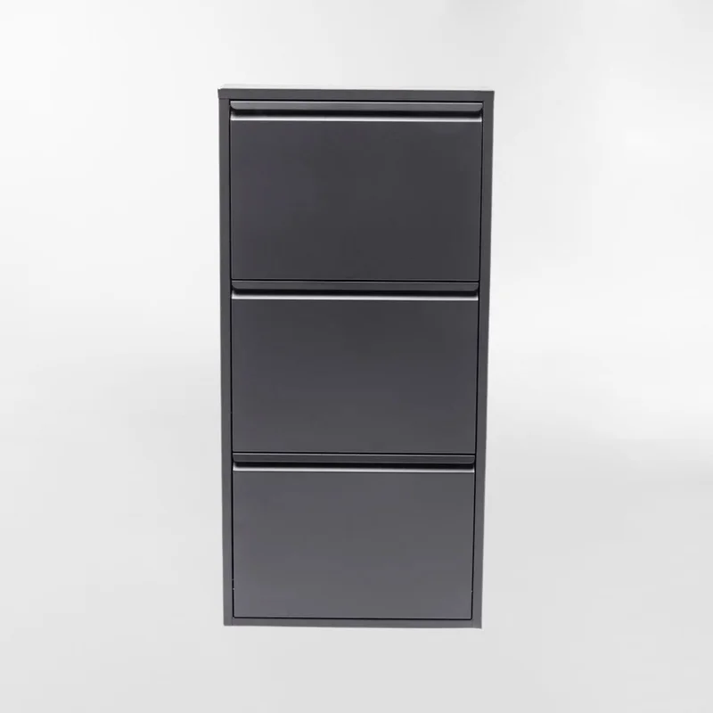 ZAPATERA CARUSO 3 PLUS Negro en Negro - Butacas, banquetas y puffs, Uruguay | Viasono, vista 3