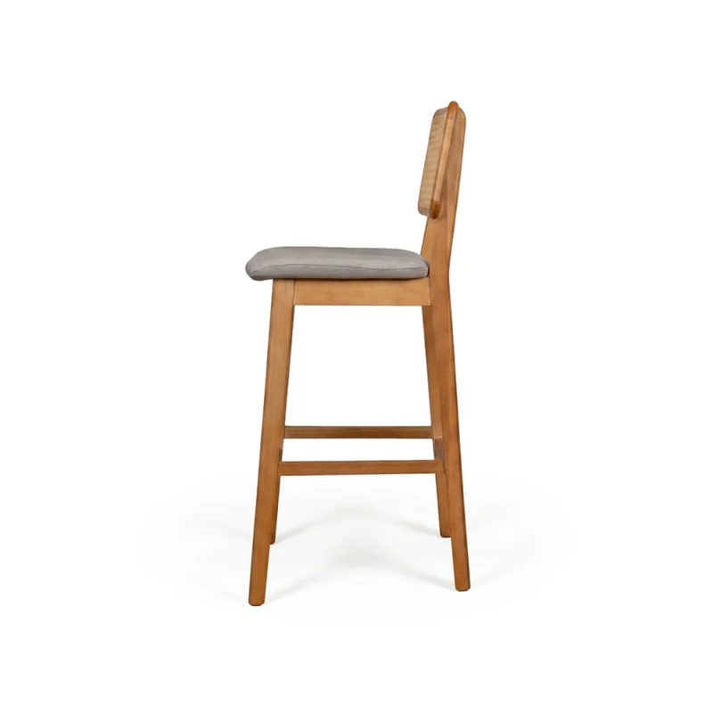 Taburete Classic - Tela Rústica con tejido - Lino Extra en Beige - Butacas, banquetas y puffs, Uruguay | NYR, vista 3