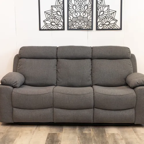 Reclinable Drink Gris 3 cuerpos — Serra Amoblamientos en Gris - Sillones y sofás, Uruguay | Serra Amoblamientos