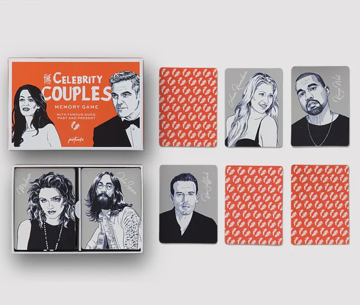 Juego Memo Celebrity couples - Decoración, Uruguay | Martinika Deco, vista 2