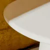 Mesa de centro Albanella de cemento con acabado blanco brillante Ø65 cm - Ø65 cm en Blanco - Mesas de comedor, Uruguay | Kavehome, vista 4 de 8