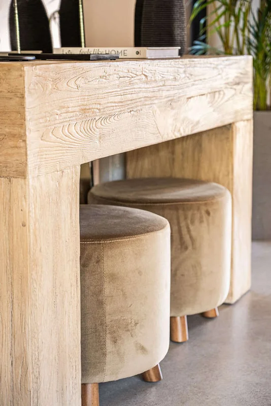 MESA DE ARRIMO / CONSOLA TAURET - 1.42 MTS en Madera natural - Bibliotecas, Uruguay | La Iberica, vista 21