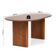 Mesa De Comedor Moma - Garapa en Marrón - Mesas de comedor, Uruguay | Casa Brava, vista 9