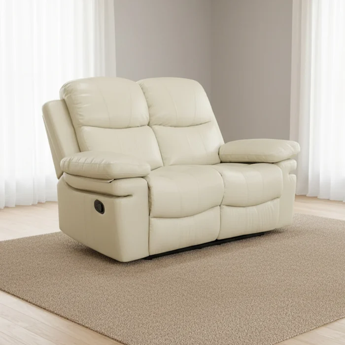Sillón Reclinable 2 Cuerpos Pu Natural-beige Mr2138 Cream en Beige - Sillones y sofás, Uruguay | Divino