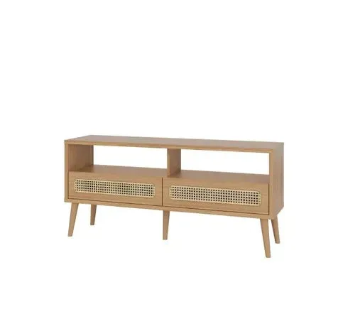 Rack Aparador Ratan 135CM / TELA SINTETICA C/ 2 CAJONES - Muebles para TV, Uruguay | Balton