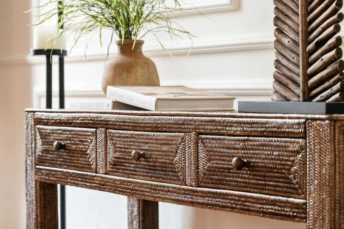 CONSOLA DE RATTAN - 1.50 X 0.40 MTS en Marrón - Bibliotecas, Uruguay | La Iberica, vista 8