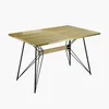 MESA RECTANGULAR "WING" TAPA EN MADERA, PIE EN METAL 1.50 X 90CM en Multicolor - Mesas de comedor, Uruguay | Champagne Home, vista 3 de 3