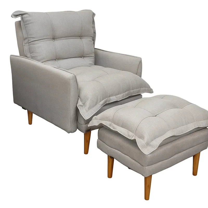 Poltrona sillón reclinable Classic - Gris en Gris - Sillones y sofás, Uruguay | Nario Hogar