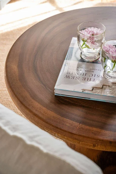 MESA ALMOND - SUAR TOSTADO - DIAMETRO 70 CMS en Marrón - Mesas de living, Uruguay | La Iberica, vista 4