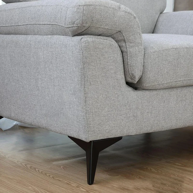 BUTACA Tela y Madera Natural Living - Cracovia - Gris Claro en Gris - Sillones y sofás, Uruguay | Ecowood, vista 3
