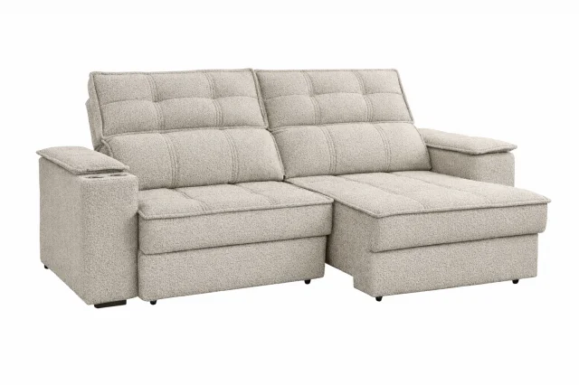 Sofa Retráctil Atibaia en Gris, arena. - Sillones y sofás, Uruguay | New York Home, vista 2