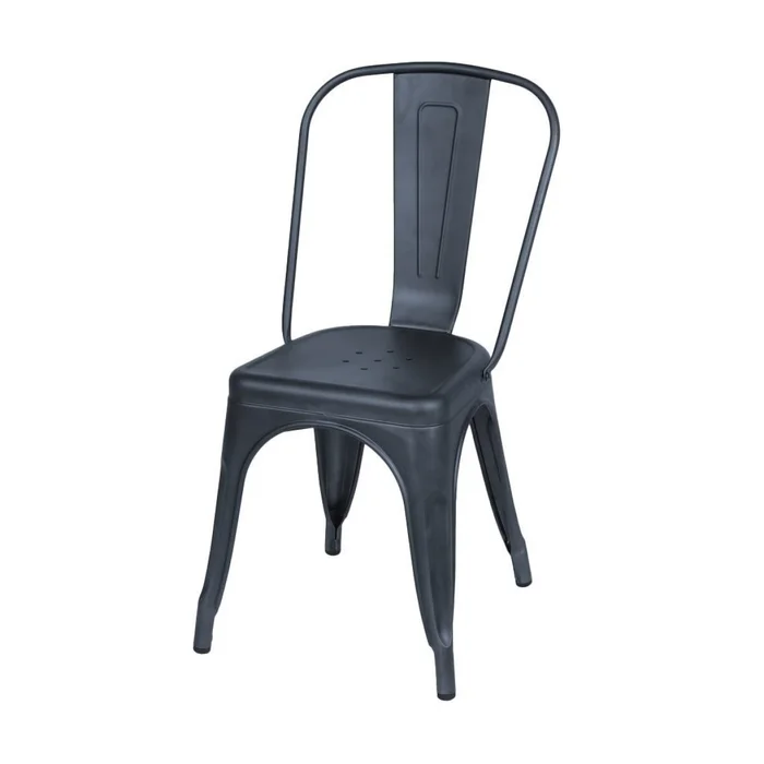 SILLA TOLIX GRIS METAL COMEDOR en Gris - Sillas, Uruguay | Decohogar
