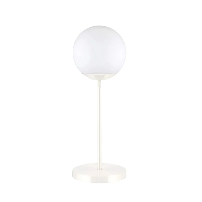 Luminaria De Mesa Miami Blanca en Blanco - Lámparas de mesa, Uruguay | Serlux