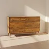 Comoda 6 Cajones Madera-de-mango Marron Parker en Marrón - Cómodas, Uruguay | Divino, vista 1 de 6