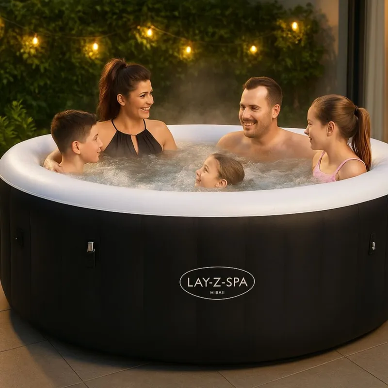 Jacuzzi Inflable Bestway Lay Z Spa Miami en Negro - Muebles para el exterior, Uruguay | La Cueva Muebles