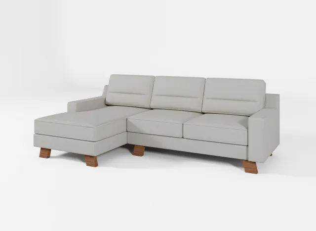 Sofá Sasha con Chaise Longue en Gris, Arena - Sillones y sofás, Uruguay | New York Home