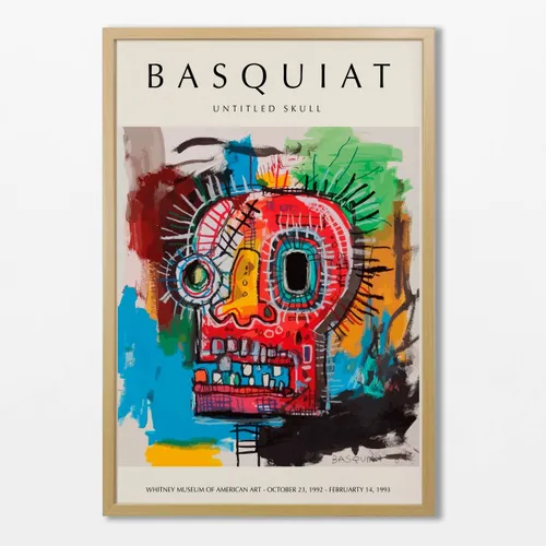 Basquiat - Untitled Skull en Multicolor - Láminas, Uruguay | La Cuadrería
