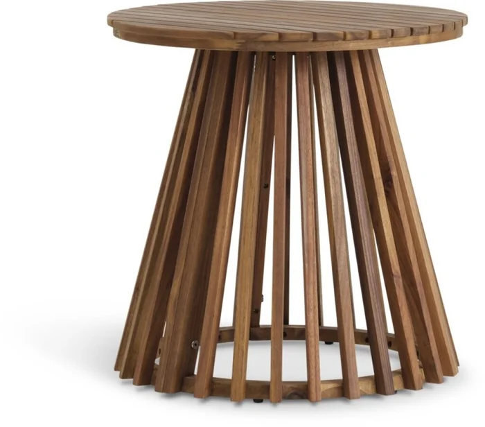 Mesa auxiliar KRAGEVIG Ø50x50 cm madera dura en Beige - Muebles para el exterior, Uruguay | JYSK