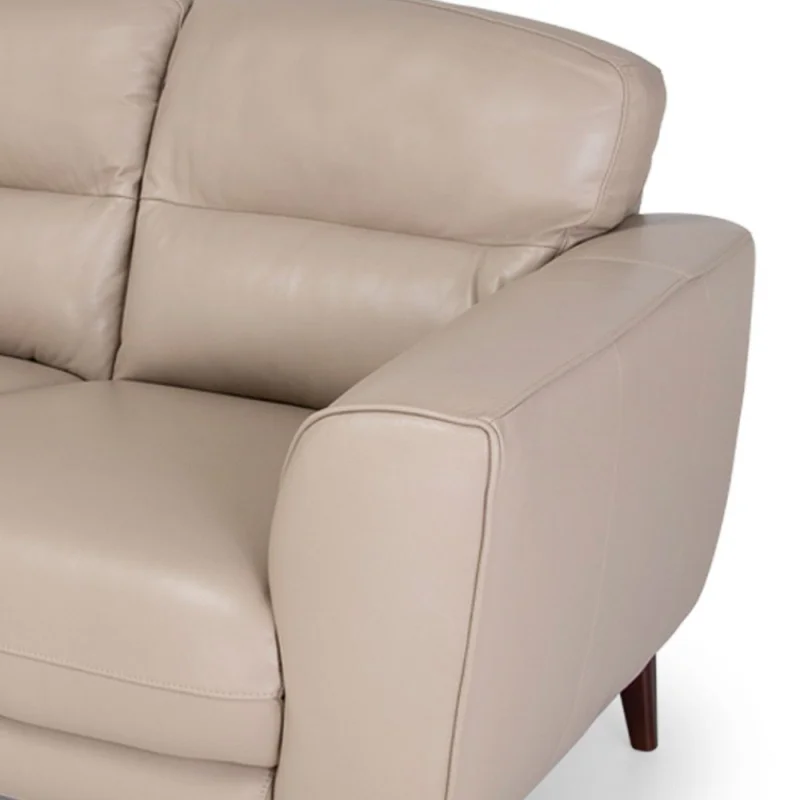 Sofá Valentino - Cuero Básico - 2 cuerpos - 519 (Beige) en Beige - Sillones y sofás, Uruguay | NYR, vista 3