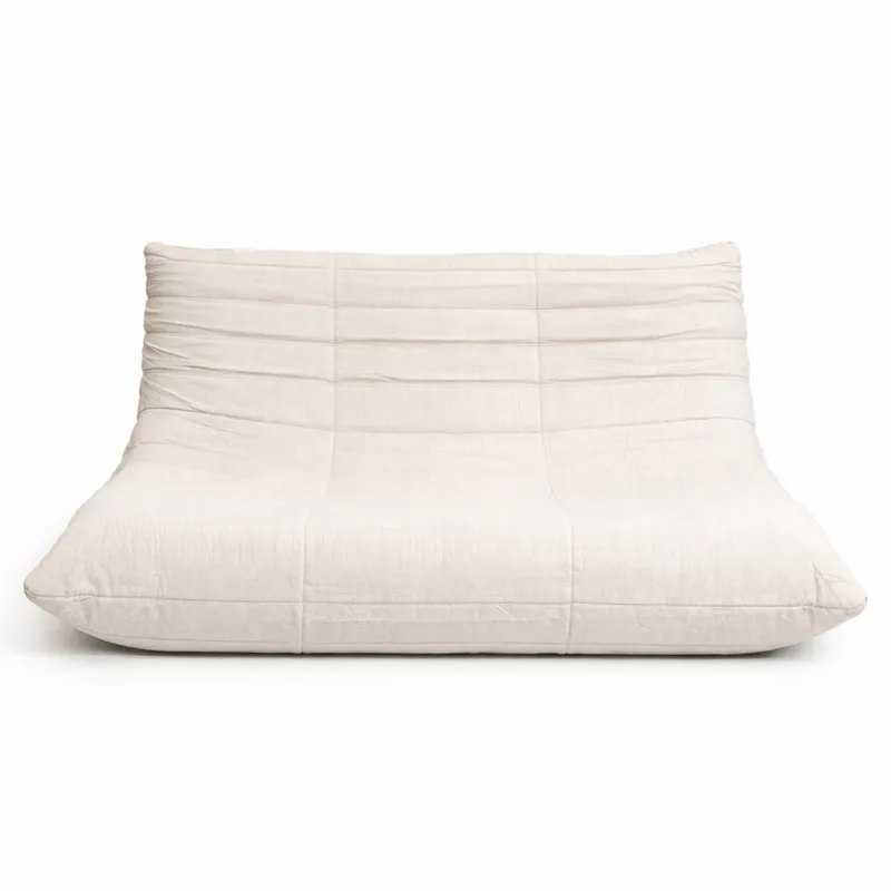 Sofá Marto, 2 Cuerpos - Arena en Madera natural - Sillones y sofás, Uruguay | Indian