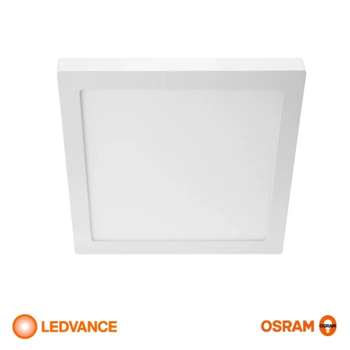 Panel LED LEDVANCE OSRAM Slim Cuadrado De Adosar 18W Luz Cálida en Blanco - Lámparas colgantes, Uruguay | Serlux