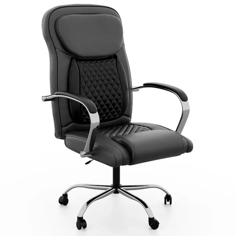 Silla de oficina Stratus 360 Negra en Negro - Sillas de escritorio, Uruguay | La Cueva Muebles
