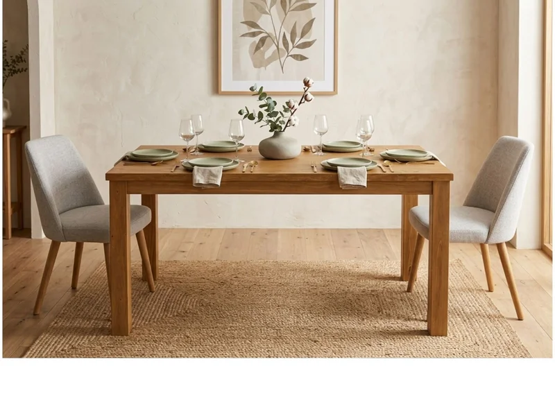 Mesa Comedor Cepillada 1.60 m MUESTRA en Madera natural - Mesas de comedor, Uruguay | Finkel, vista 3