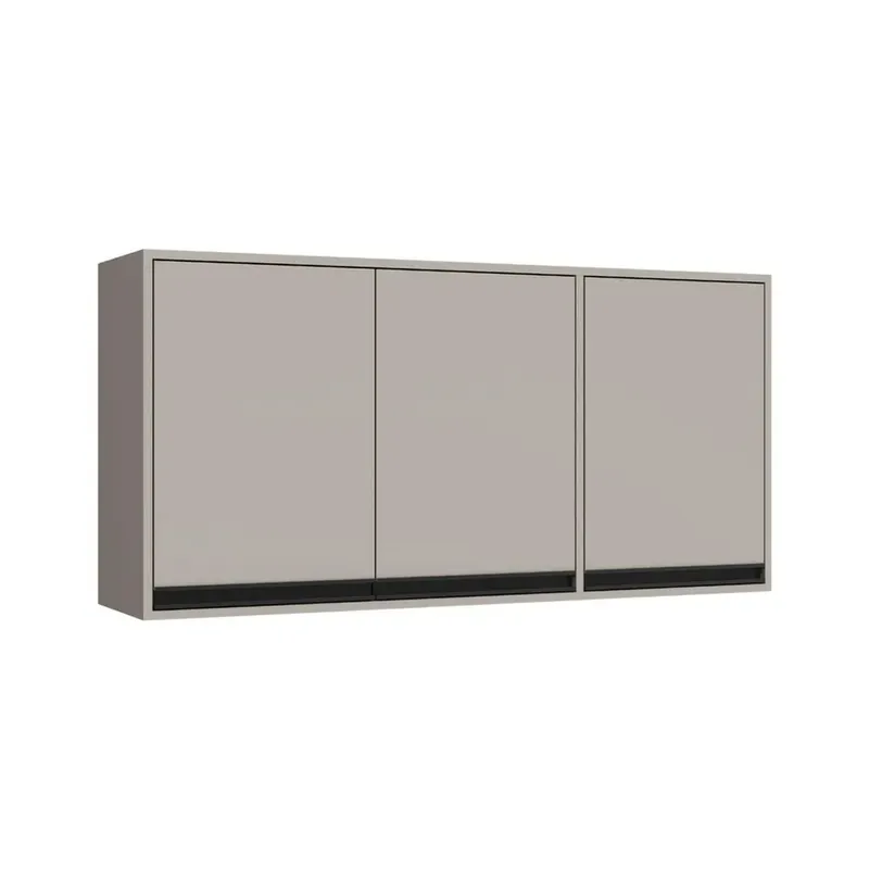 Aereo Modular Alto 3 Puertas Con Estante Mdp en Gris - Muebles, Uruguay | Soy Hogar