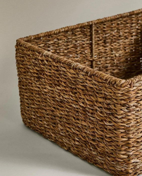CESTA SEAGRASS TAPA en Marrón - Canastos, Uruguay | Zara Home, vista 4