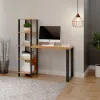 Escritorio con Estanterias Estilo Industrial 100% Mdf - Escritorios y sillas de escritorio, Uruguay | Balton, vista 4 de 5