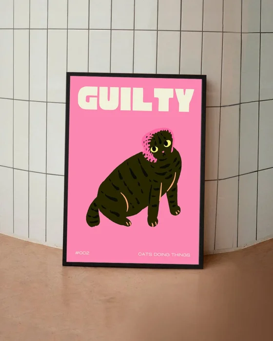 Cat - Guilty en Rosa - Láminas, Uruguay | La Cuadrería, vista 2