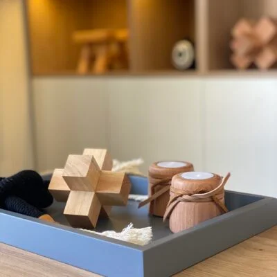 Figura geométrica en madera maciza - 3 cm (9cm) - Decoración, Uruguay | Dreams On Time, vista 9