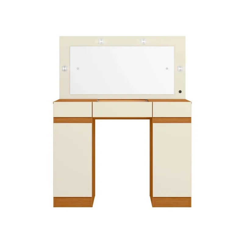 Tocador Espejo Grande Led - Studio - FIT - Marrón en Marrón - Escritorios, Uruguay | Ecowood, vista 5